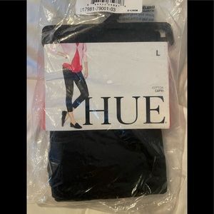 Womens Hue Capri Leggings Black size Large - New